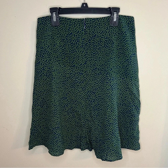 NWT BODEN Virginia Green and Navy Cluster Spot Skirt Size 4 - Picture 5 of 8